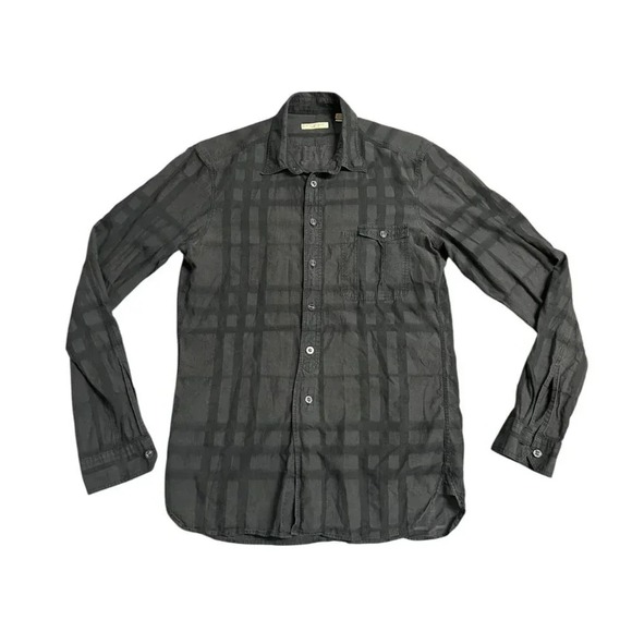 Burberry Tops - Burberry Button Down Grey  Shirt Size Small